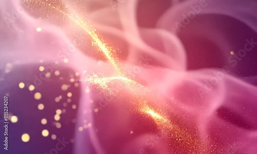 Pink and gold glitter bokeh background. Abstract background concept
