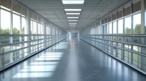 Wallpaper Mural Bright and Spacious Hallway in a Modern Building Torontodigital.ca