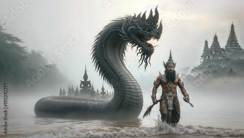 serpent, Thai Naga, The naga in the River, The real Naga, Ancient Naga procession.