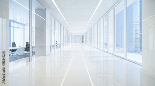 Wallpaper Mural Business meeting room with vacant chairs, symbolizing the importance of preparation and anticipation in professional environments. Torontodigital.ca