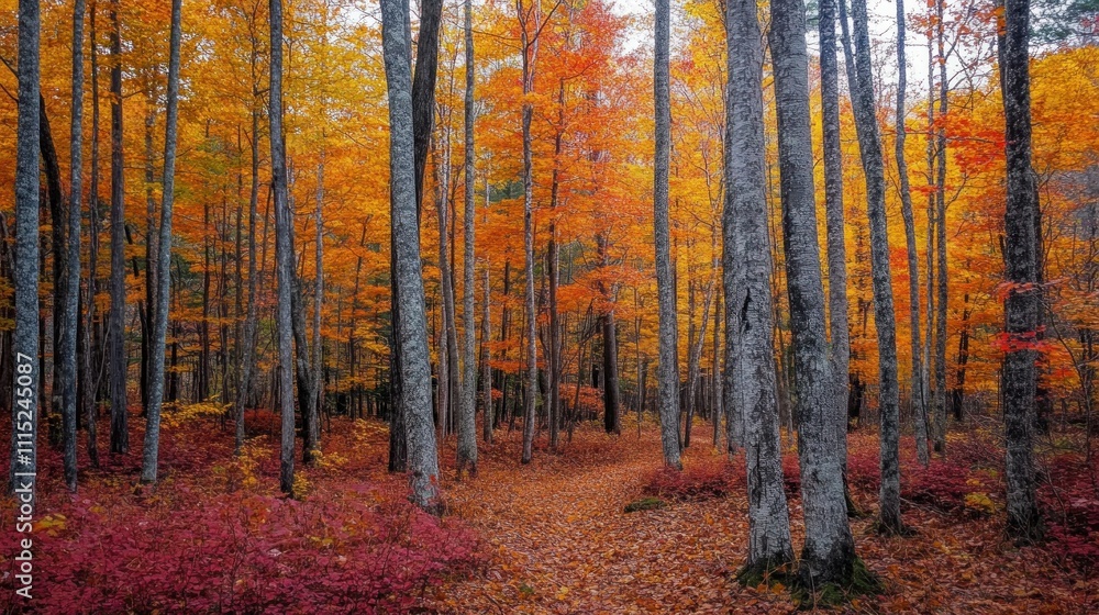 Fototapeta premium Autumnal Forest Path
