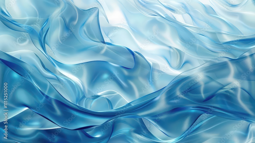 Azure Flow. Abstract fluid art concept Azure Flow. Abstract fluid art concept