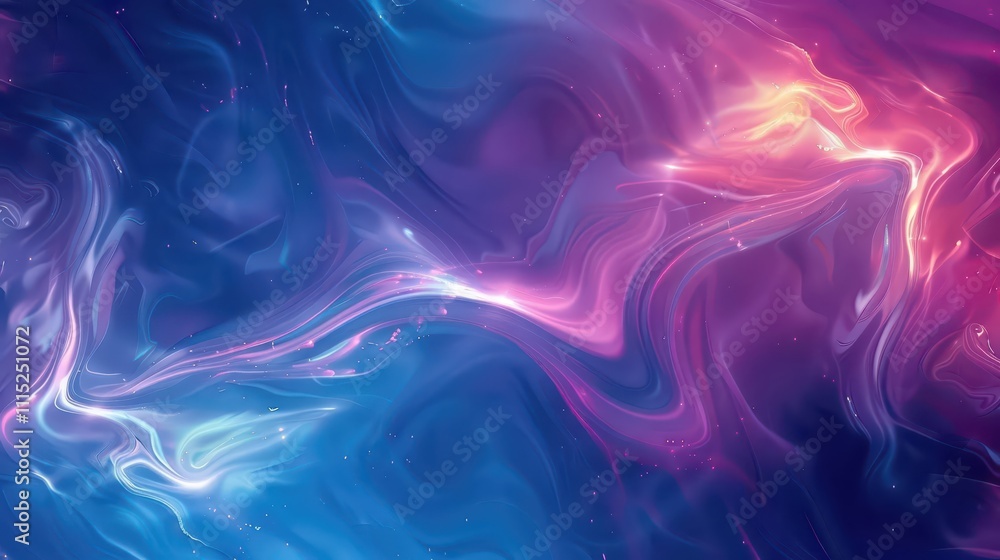 Fototapeta premium Spectral Ripples. A Vibrant Liquid Art Representation