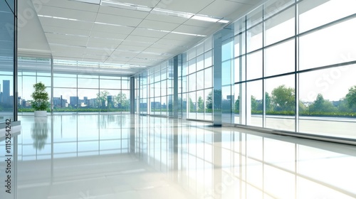 Wallpaper Mural Business meeting room with vacant chairs, symbolizing the importance of preparation and anticipation in professional environments. Torontodigital.ca
