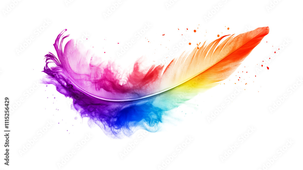 feathers on white background feathers on white background