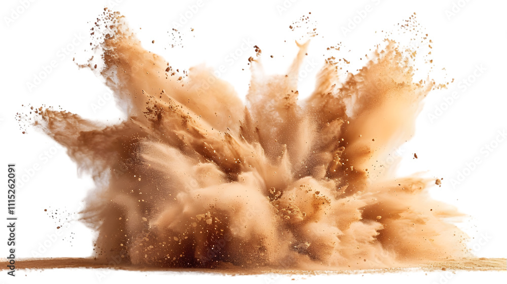 dry sand or soil explosion isolated on a transparent background dry sand or soil explosion isolated on a transparent background