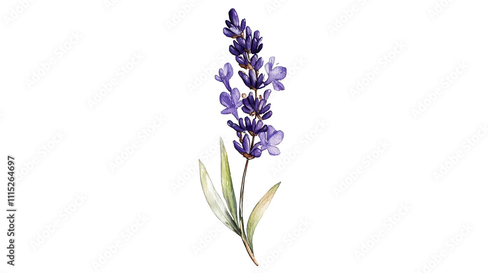 Obraz premium Striking purple iris flower, a detailed closeup on white background 