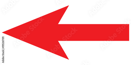 Red arrow icon. Straight long left vector arrow icon Free Download Red arrow icon. Straight long left vector arrow icon - GFXLoad
