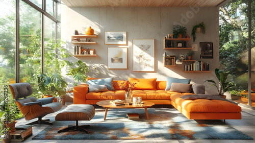 Modern Living Room Interior...