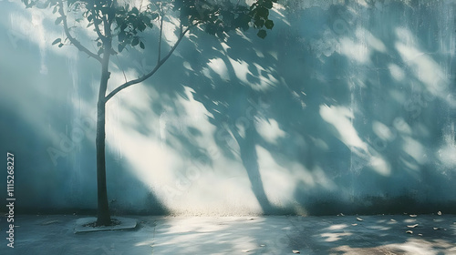 Tree Shadow on Wall Photo
