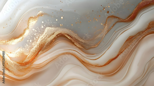 Fluid Gold: Abstract Art wi...