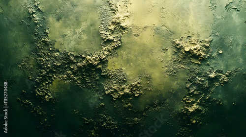 Abstract Green Gold Texture...