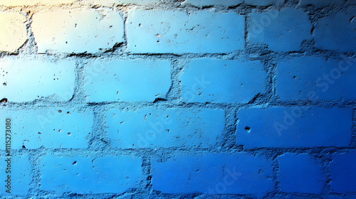Blue Brick Wall Gradient Ba...