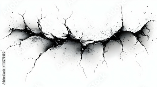 Abstract Crack Texture: Dar...