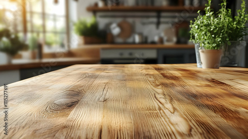 Rustic Wooden Tabletop: Kit...