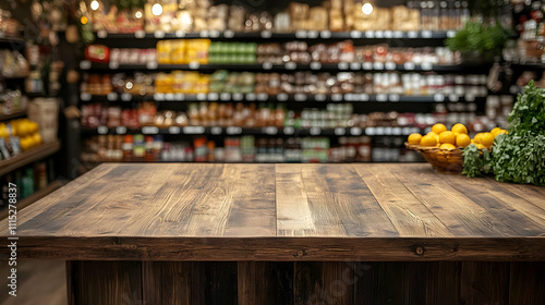 Grocery Store Display: Wood...