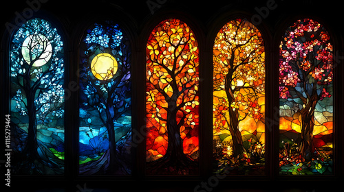 Stained Glass Tree of Seaso...