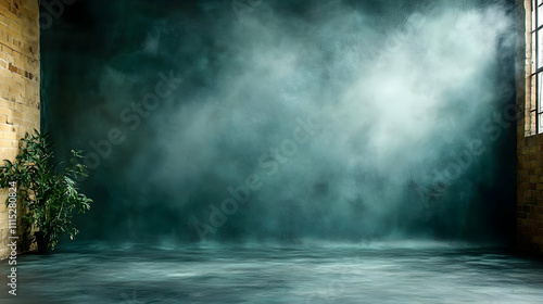 Moody Green Room Background...