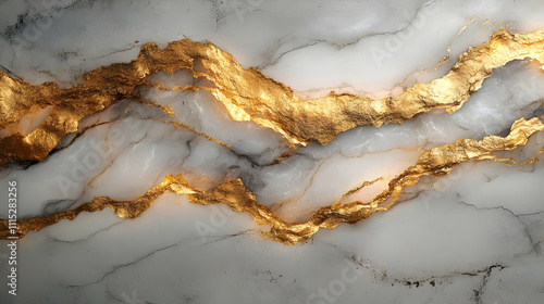 Gray Marble with Gold Veins...