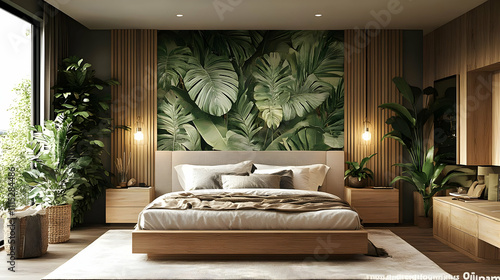 Tropical Bedroom Illustrati...