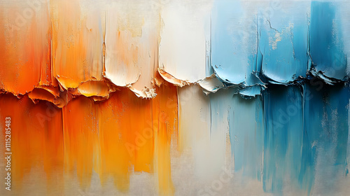Vibrant Hues: Abstract Oil ...