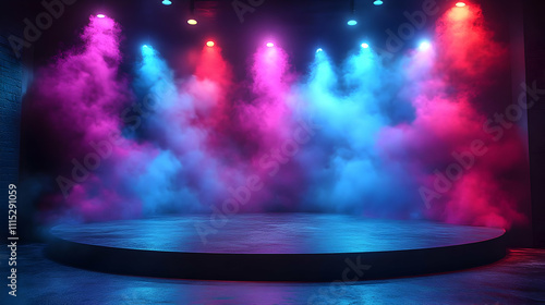 Stage Lights Illuminate Smo...