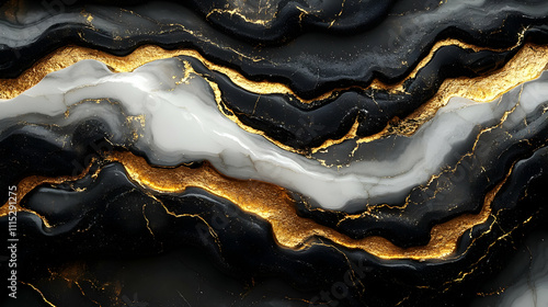 Black & Gold Marble: Elegan...