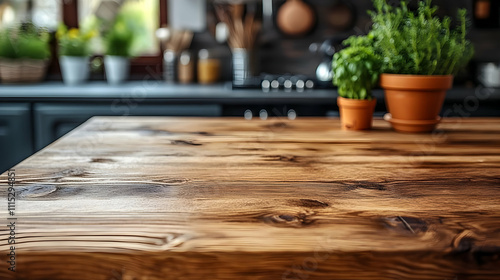 Rustic Wooden Tabletop: Kit...