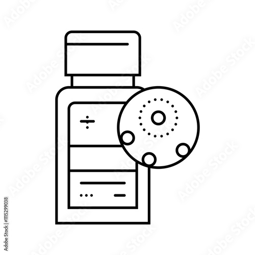 antivirals medicines pharmacy line icon vector. antivirals medicines pharmacy sign. isolated contour symbol black illustration