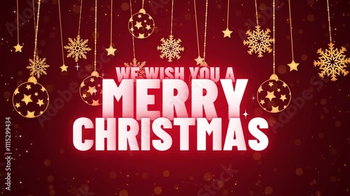 christmas and hapy new years greeting card video