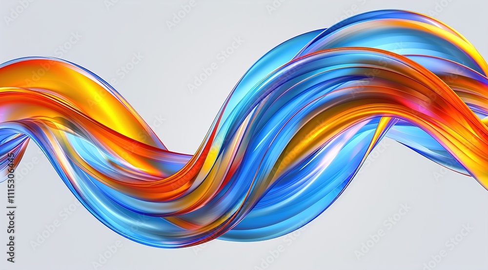 Fototapeta premium abstract colorful wave