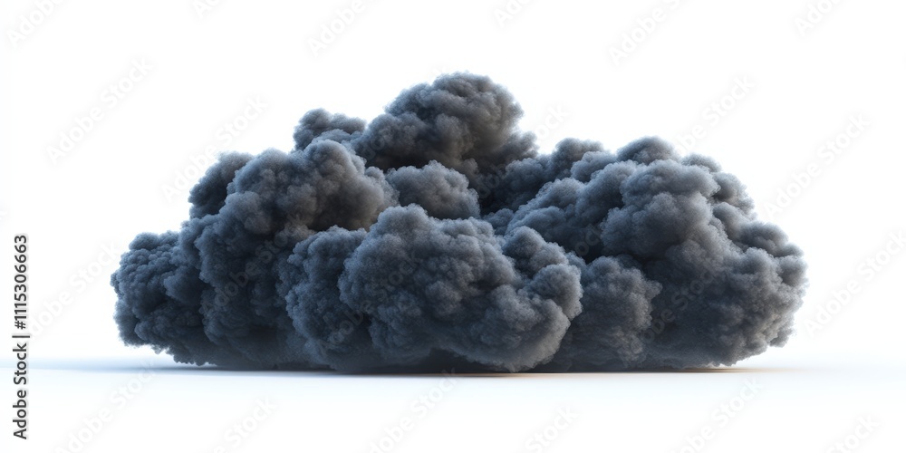 Dark fluffy cloud forms in the atmosphere. Black vapor with ominous and dramatic texture, dense and billowing. Abstract formation in sky, ideal for meteorology nature themes. Dark fluffy cloud forms in the atmosphere. Black vapor with ominous and dramatic texture, dense and billowing. Abstract formation in sky, ideal for meteorology nature themes.