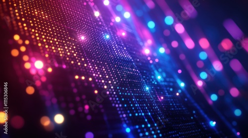 Wallpaper Mural Abstract background with colorful lights and bokeh effect. Torontodigital.ca