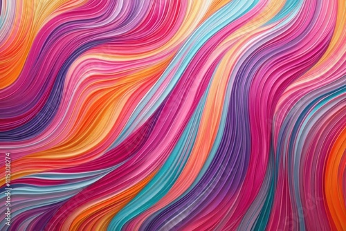 Abstract Wavy Colorful Pattern Design