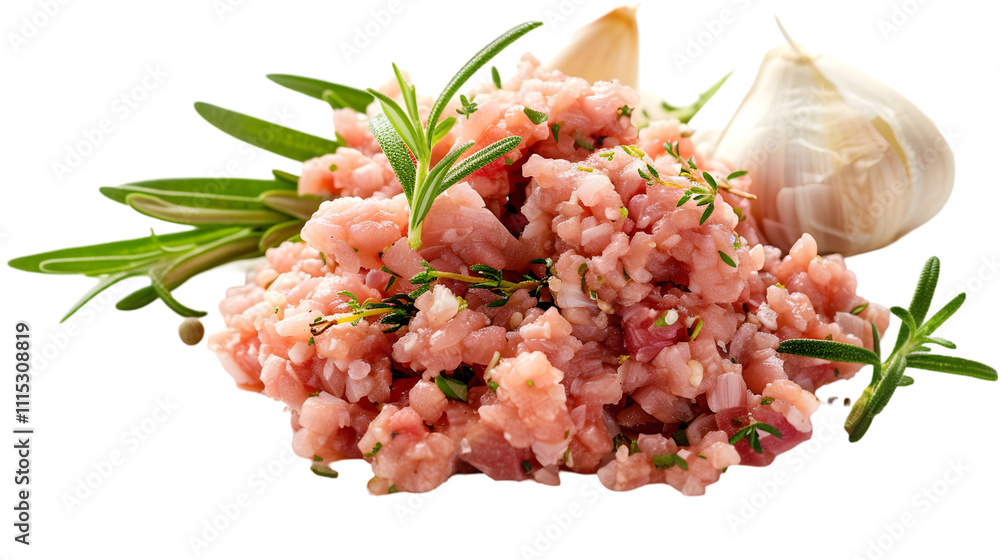 minced meat, pork, beef, forcemeat, isolated on a transparent background minced meat, pork, beef, forcemeat, isolated on a transparent background