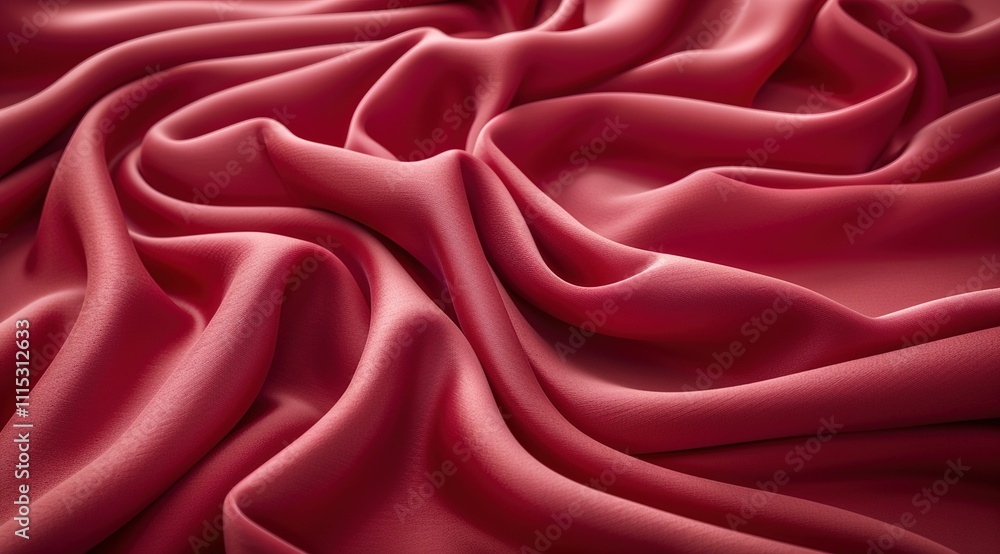 Obraz premium red satin fabric