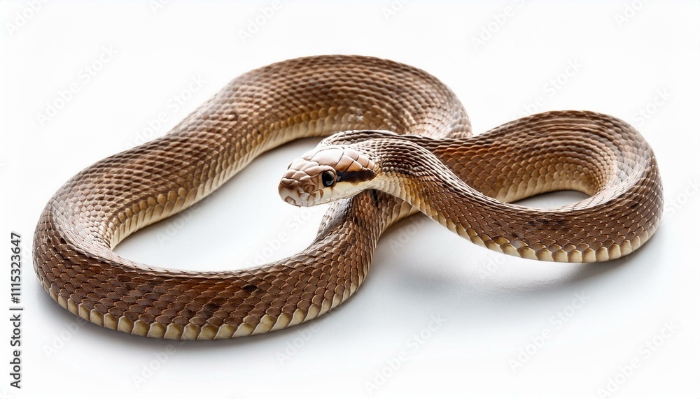 Obraz premium snake isolated on white background