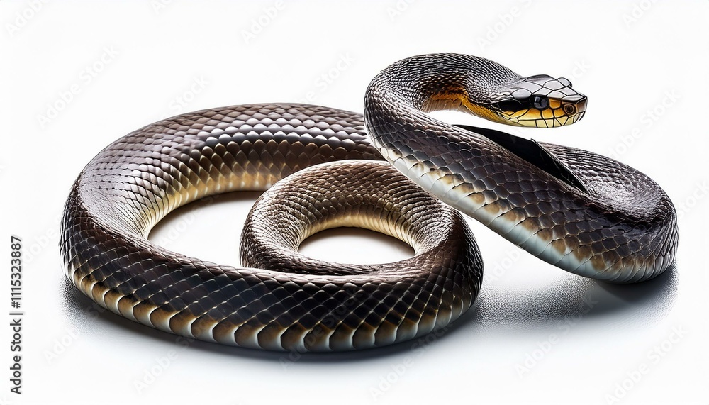 Obraz premium snake isolated on white background