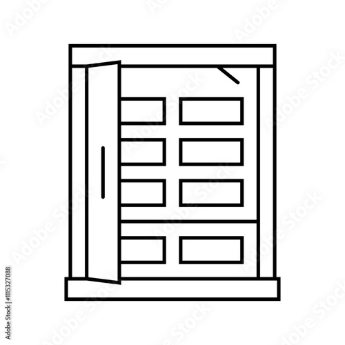 infrared sauna line icon vector. infrared sauna sign. isolated contour symbol black illustration