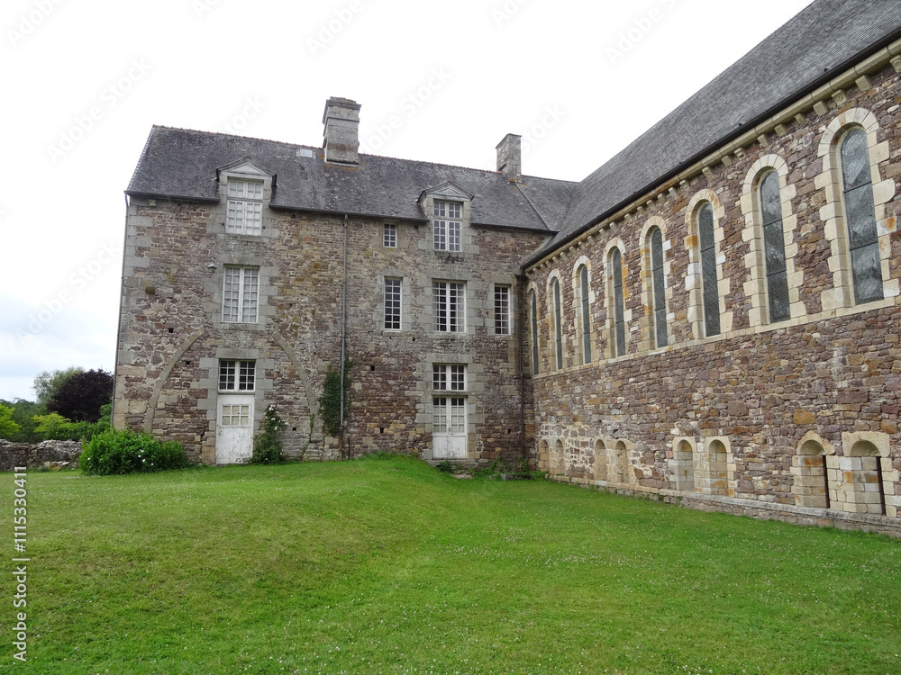 Fototapeta premium Normandie, abbaye Sainte-Trinité de la Lucerne