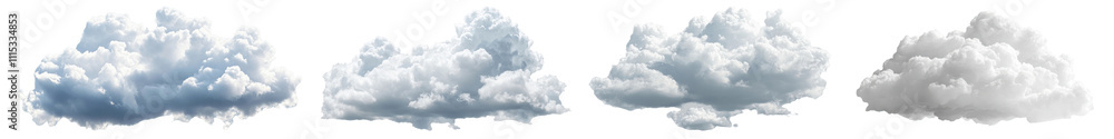 Obraz premium PNG Cloud sky set on transparent background