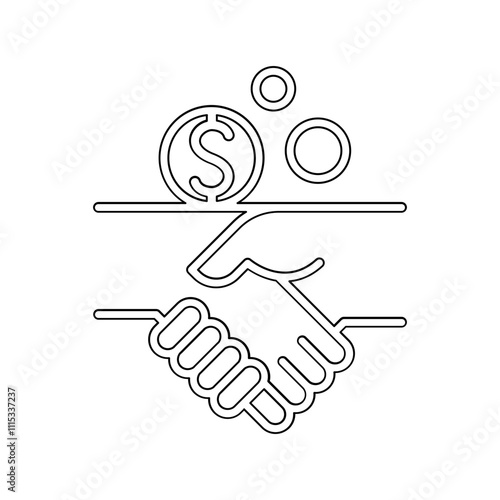 Partner icon in line style