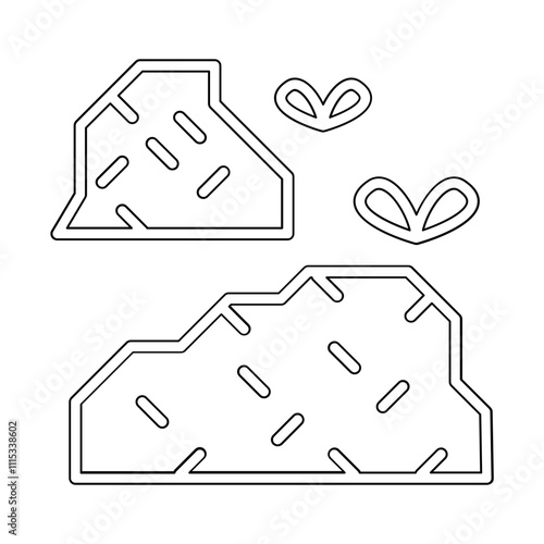 Sewage icon in line style