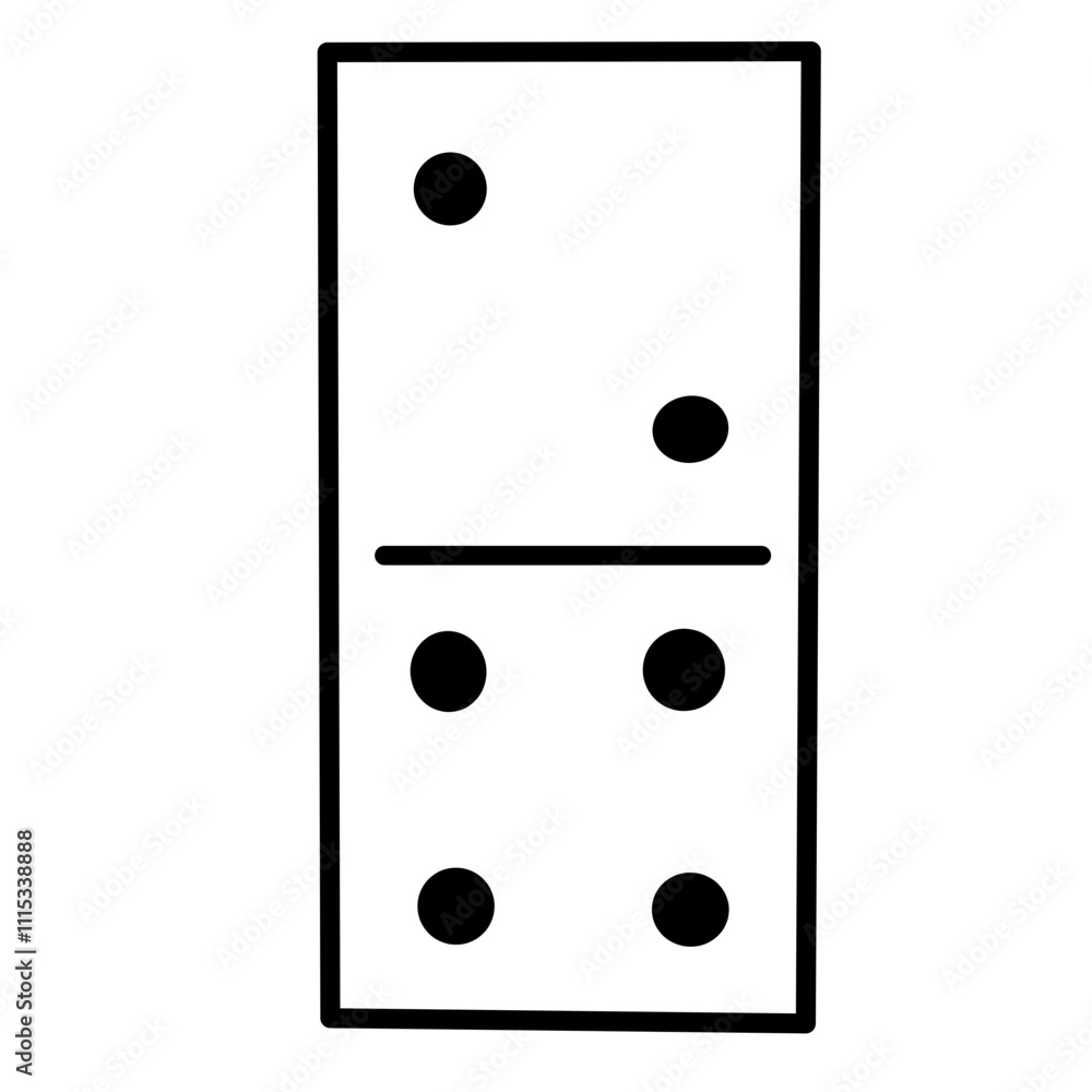 Domino Game. domino bones. White pieces with black dots isolated on background Domino Game. domino bones. White pieces with black dots isolated on background