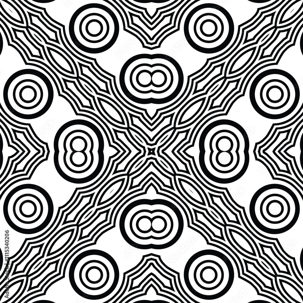 Fototapeta premium Batik sketch design for color book
