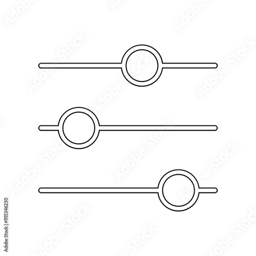 Setting icon in line style