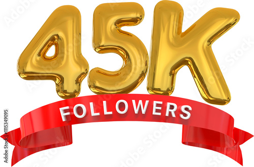 Balloon Gold Follower 45K photo