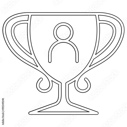 Award icon in line style