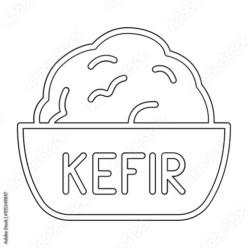 Kefir icon in line style
