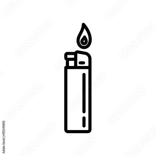 lighter icon vector design template elegant style 